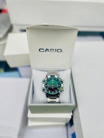 Premium Casio AMW 870D Stainless Steel Band With Box - COD + Free Delivery!